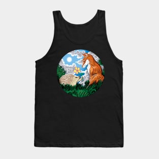 Fox and Hedgehog Friends Tank Top